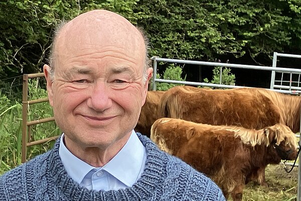 Alan with Highland cattle 