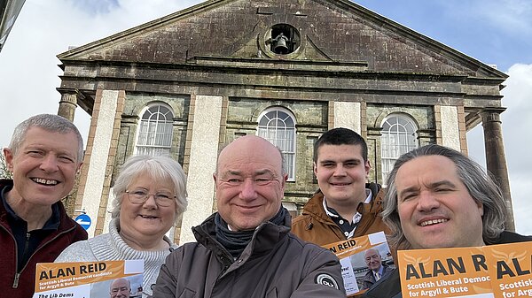 Campaign team in Inveraray
